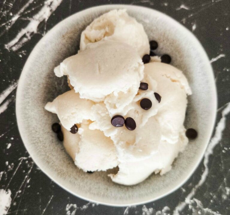 Παγωτό βανίλια χωρίς ζάχαρη και χωρίς παγωτομηχανή παγωτό-βανίλια