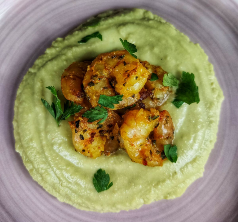 Πράσινη φάβα με γαρίδες πρασινη-φαβα-με-γαριδες