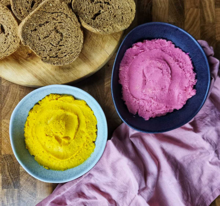 Χούμους χωρίς ταχίνι | Χρωματισμένο με φυσικά υλικά χουμους-χωρις-ταχινι