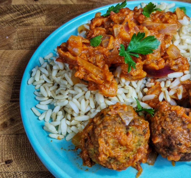 Κοκκινιστοί κολοκυθοκεφτέδες | Vegetarian πιάτο κοκκινιστοι-κεφτεδες-χωρις-κρεας