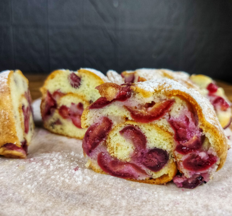 Ρολό κεράσι χωρίς ζάχαρη | 80 θερμίδες το κομμάτι ρολο-κερασι-χωρις-ζαχαρη