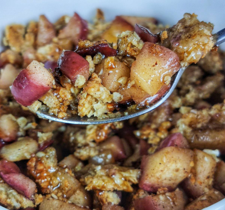 Baked oats μηλόπιτα | Το τέλειο πρωινό βρωμη-μηλόπιτα