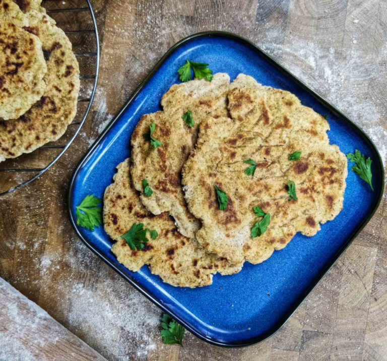 Flatbread 2 υλικών | Με αλεύρι ολικής άλεσης flatbread