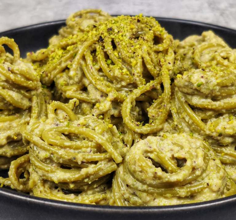 Spaghetti with spinach and vegan alfredo σπαγγετι-με-αλφρεντο