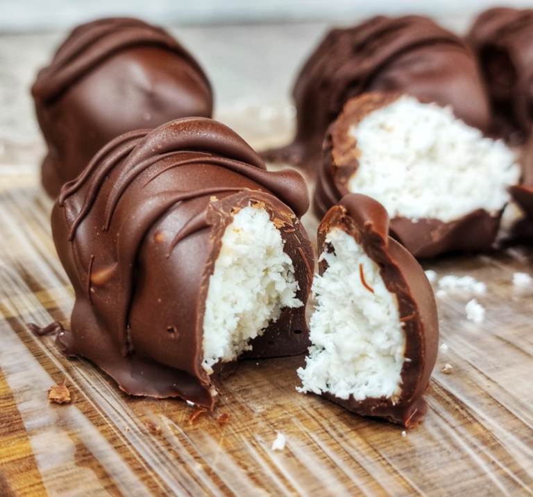 Bounty μπουκιές με 3 υλικά | Χωρίς ζάχαρη μπουκιες-bounty