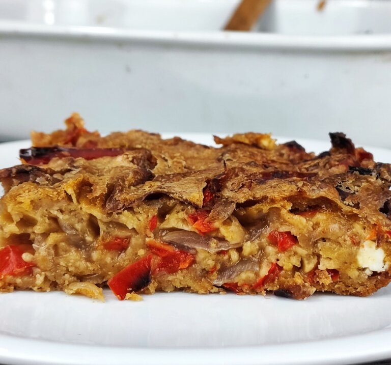 Πιπερόπιτα χωρίς φύλλο | Χωρίς αλεύρι & αυγά