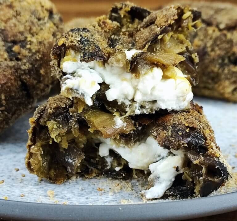 Κροκέτες μελιτζάνας με 2 υλικά