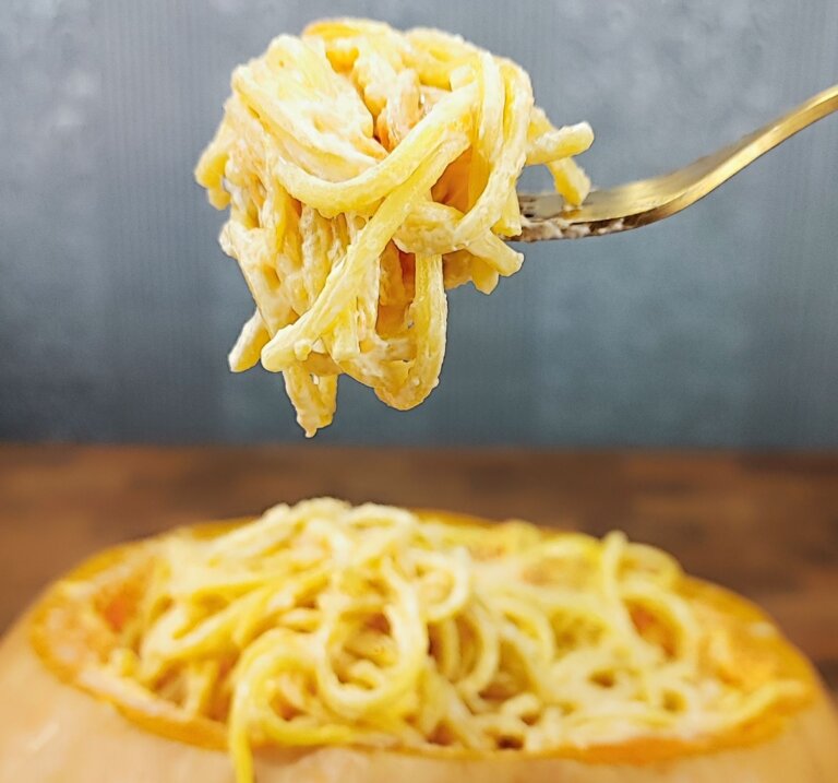 Φθινοπωρινή μακαρονάδα μέσα σε κολοκύθα | Ένα όνειρο