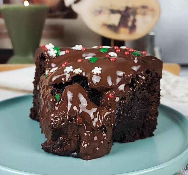 Χριστουγεννιάτικο brownie | Χωρίς ζάχαρη