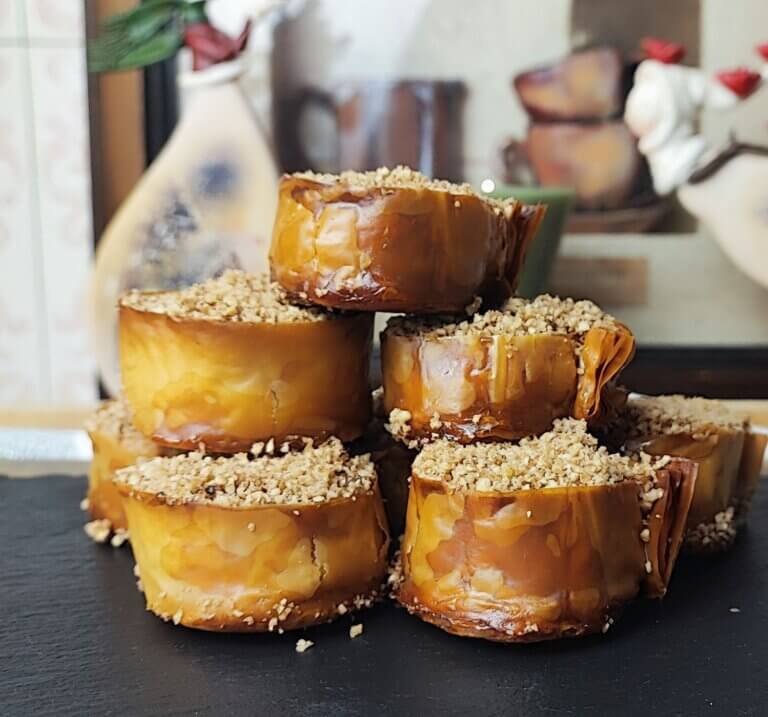 Μπακλαβαδάκια με 5 υλικά | Χωρίς ζάχαρη