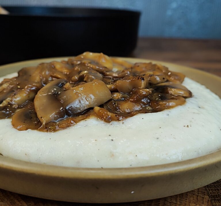 Πουρές πατάτας light | + σάλτσα μανιταριών