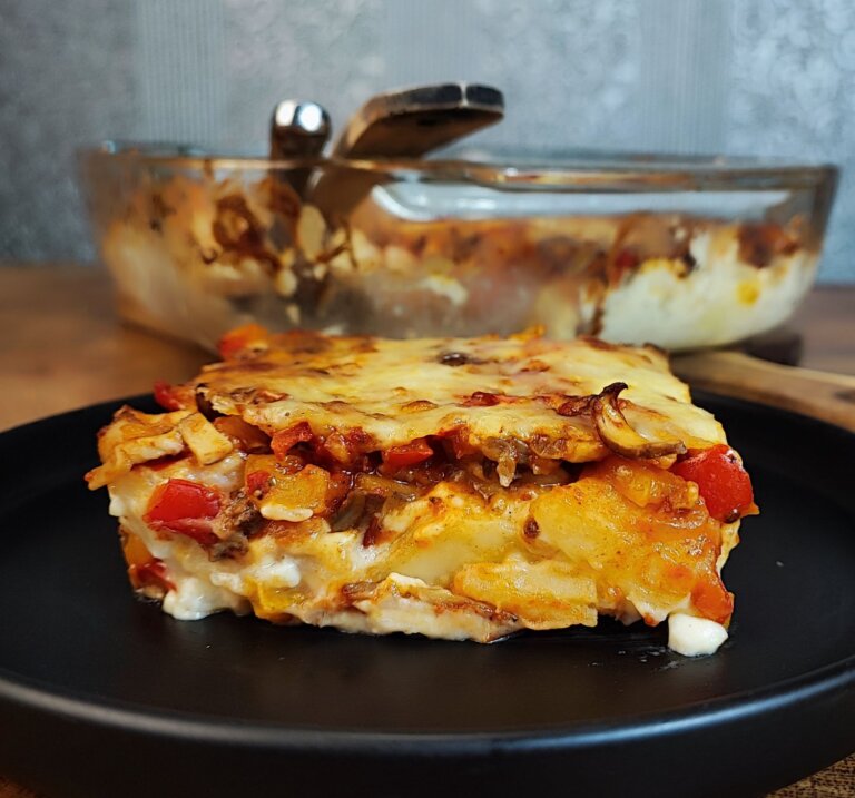 Ανάποδος μουσακάς με “κιμά” λαχανικών | Vegan friendly