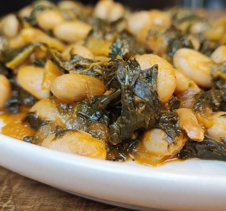 Φασόλια με σπανάκι | Γεύμα μακροζωίας