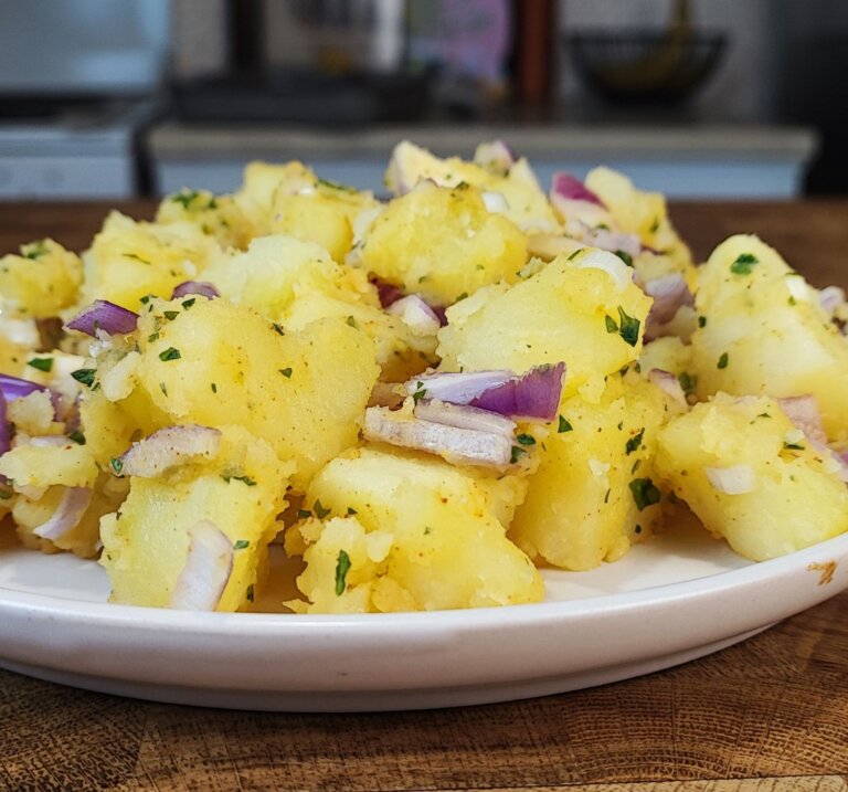 Δροσερή πατατοσαλάτα χωρίς μαγιονέζα