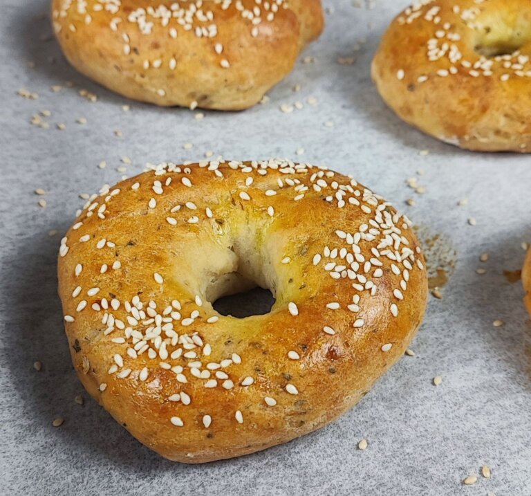 Bagels χωρίς γλουτένη με 4 υλικά