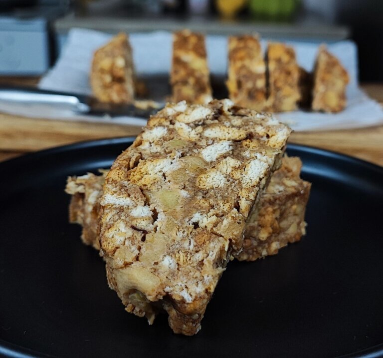 Κορμός μηλόπιτα χωρίς ζάχαρη | Εύκολο γλυκό ψυγείου για το φθινόπωρο