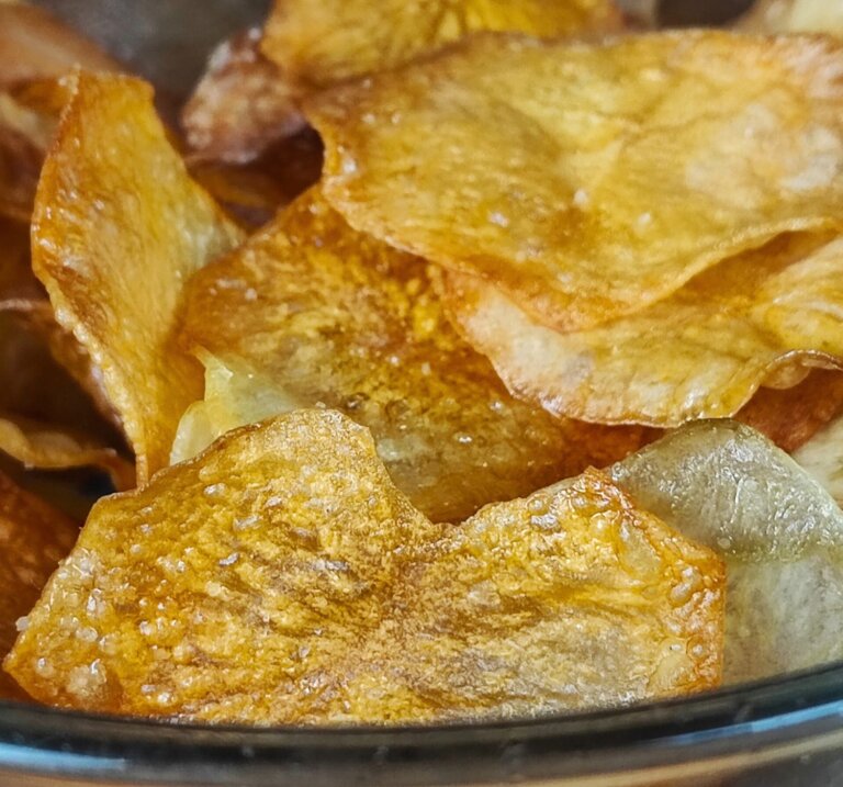 Πατατάκια με αλάτι και ξίδι στον φούρνο (Σπιτικά & τραγανά)